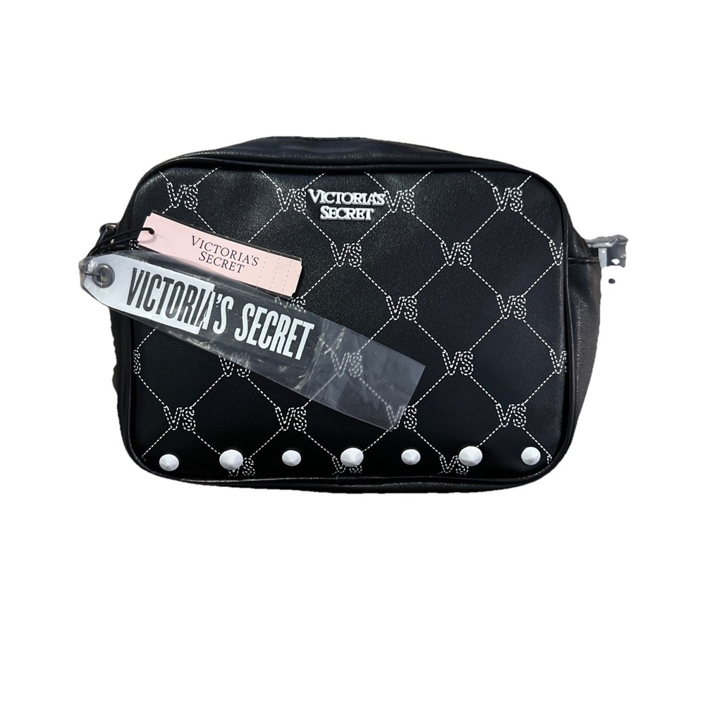 Victoria Secret Waist Bag Soft Studded Black & White New With Tag